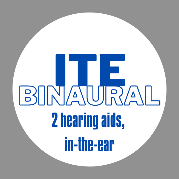 ITE Binaural Hearing Aid Clips