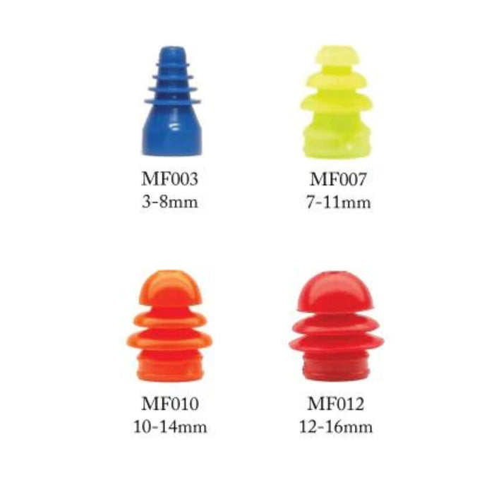 Single Use Ear Tips Multi-Size (Flanged) Single Use Eartips — ADCO Hearing Products