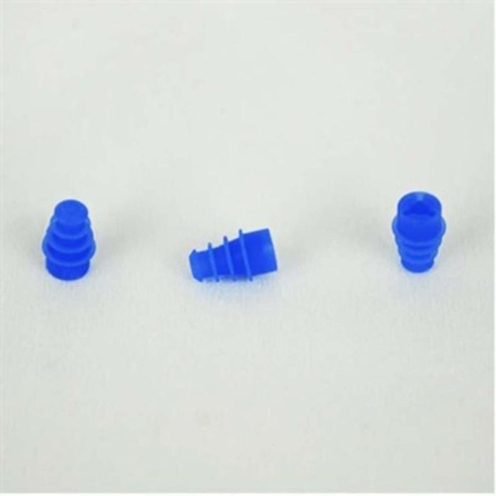 Madsen OTOflex Single Use Eartips displayed in blue, designed for hygienic single-use with diagnostic instruments.