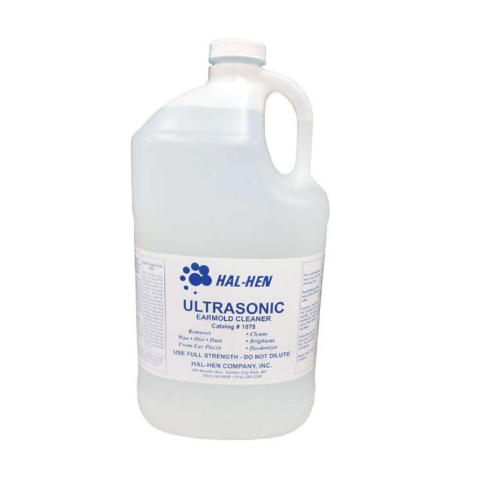 Hal-Hen 1078A Ultrasonic Earmold Cleaner, Gallon - powerful solution for cleaning earmolds.