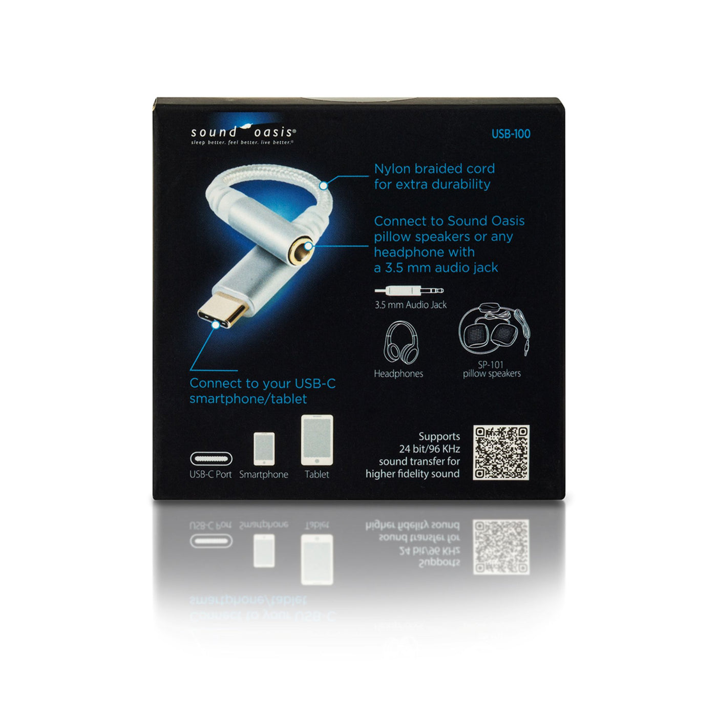 USBC to 3.5 mm Headphone Jack Adapter USB100 — ADCO Hearing Products