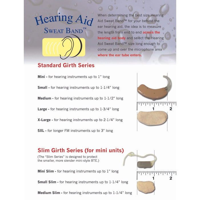 Hearing Aid Sweat Band SLIM Series - Mini