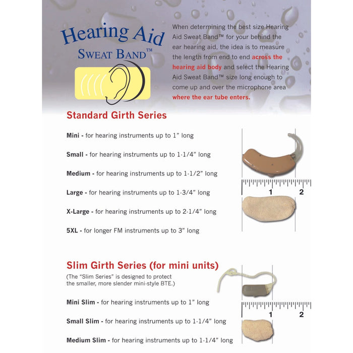 Hearing Aid Sweat Band - Large