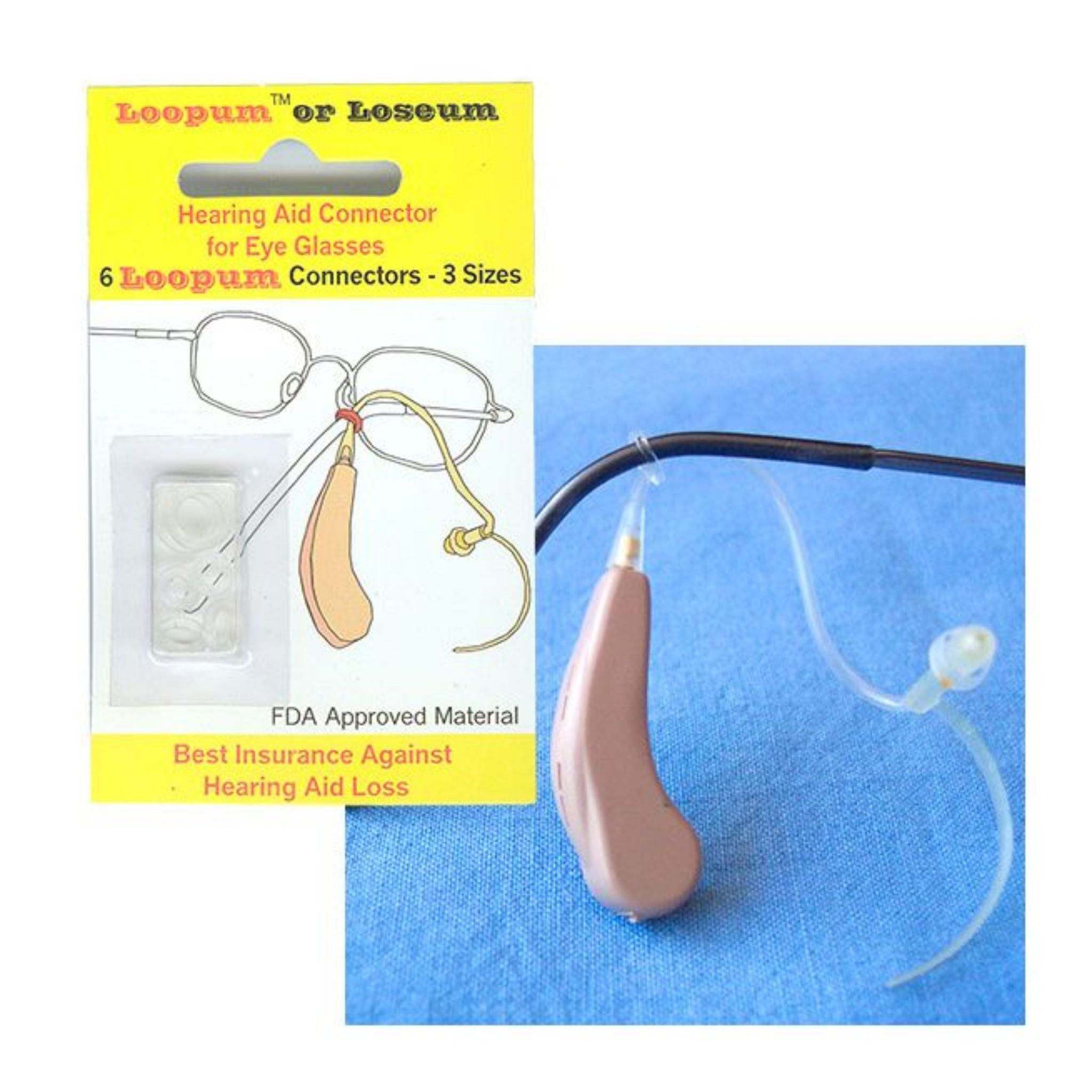 Loop Retainer Cord Hearing Aid Clips & Retention Cords - Hearing Aid Holders — ADCO ...